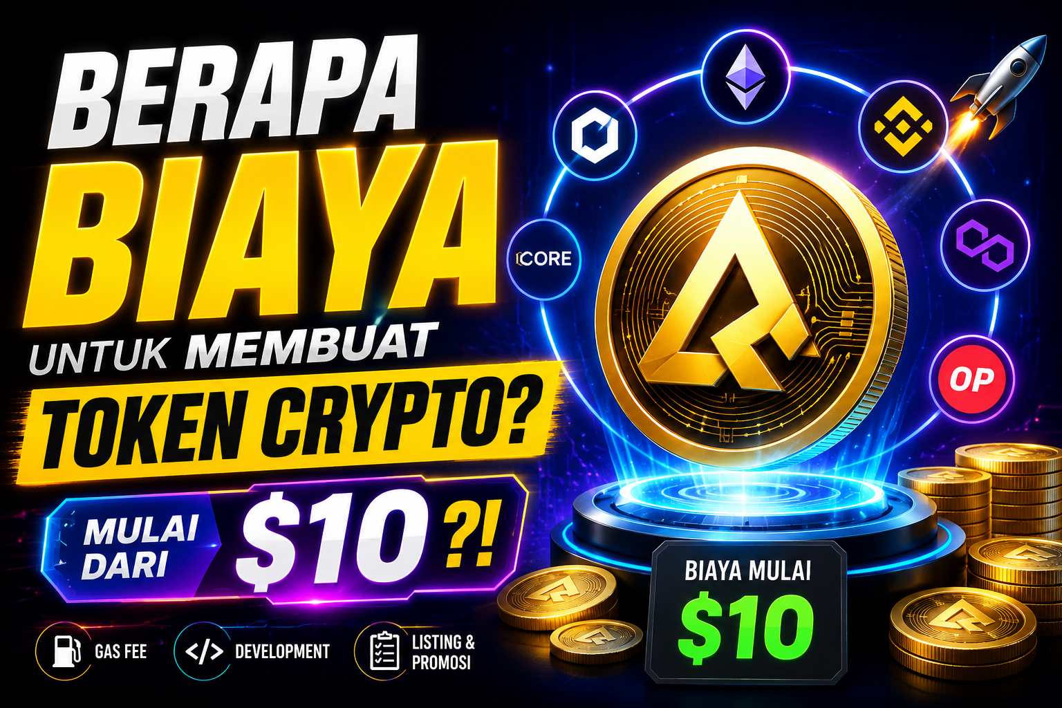 biaya token kripto