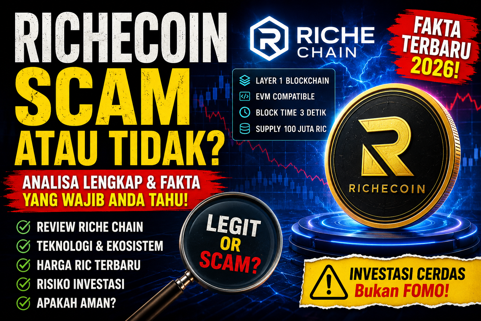 richecoin scam atau tidak